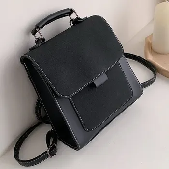 

QINRANGUIO Backpack Women Leather School Bags For Women Fashion Backpacks For Women Backpack Female Cute Backpack For Teens