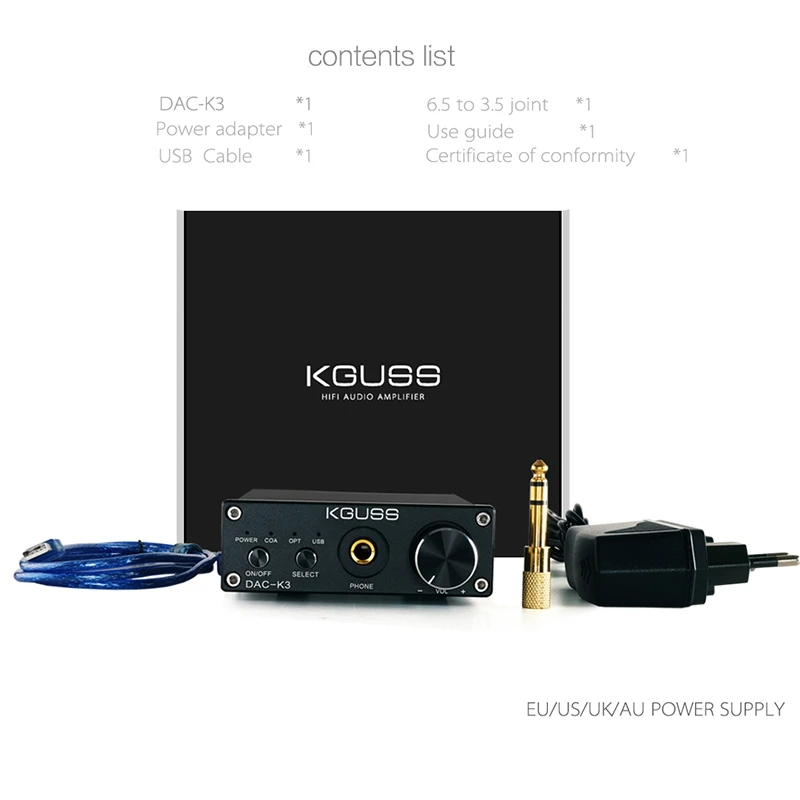 Kguss мини Hifi 2,0 Usb цифровой усилитель Dac декодированный аудио усилитель для наушников 24 бит 192 кГц Opa2134 Amp Dc12V- Us Plug