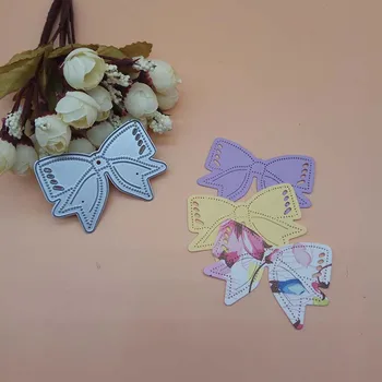

Cute BOW bowknot tie 2018 New Cutting Dies Scrapbooking Dies Metal Embossing Stamps and die for Card Making DIY