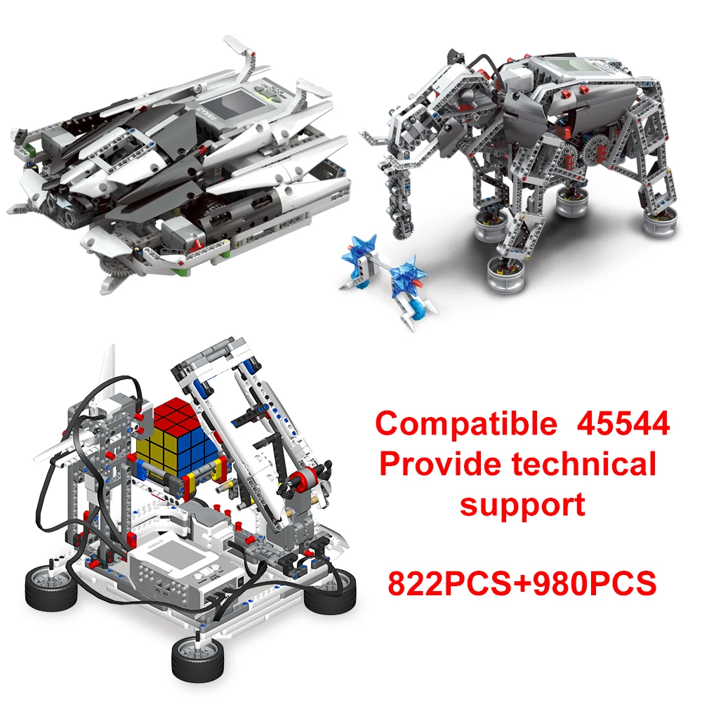 Building block EV6 programming robot compatible with EV3 graphical scratch3.0 Rubik's cube 45544 45560 EV5 | Игрушки и хобби