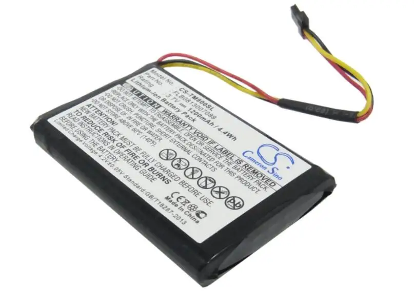 Cameron sino 1200 мАч батарея для TOMTOM GO 60 One XL Европа дорожного движения XL 30 серии AHA11111009 FLB0813007089 VFAS