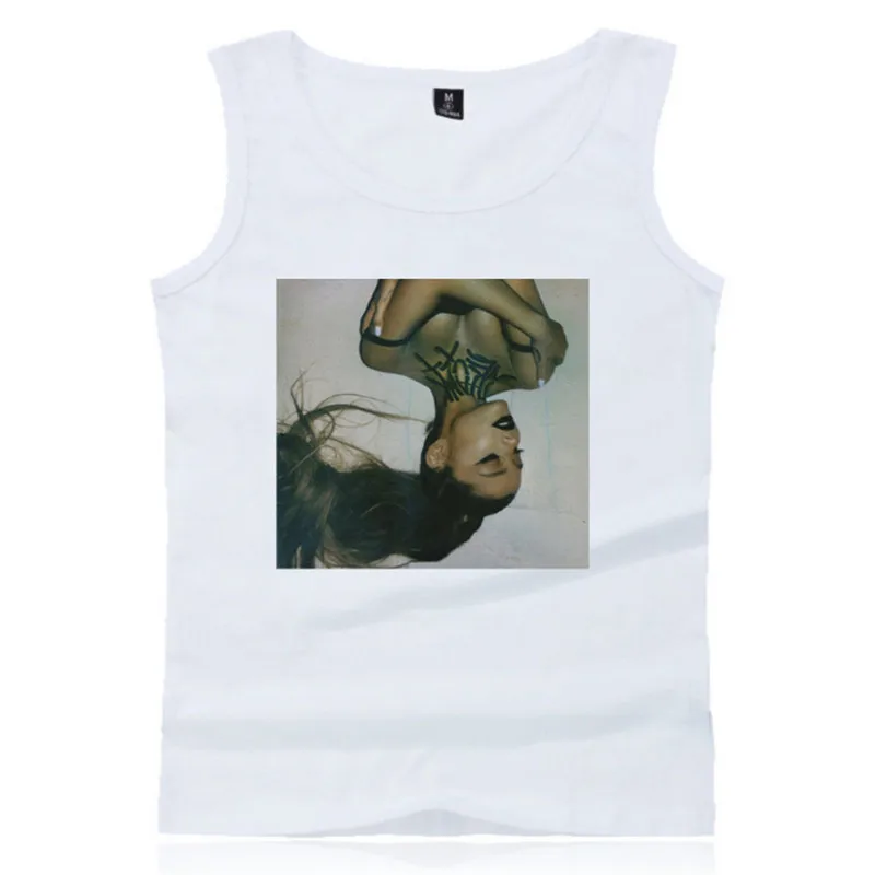 

Ariana Grande Mens Running Vest Gym Sleeveless Shirt Summer Slim Tank XXS-4XL 2019 male Sport Vest Top New Workout Training