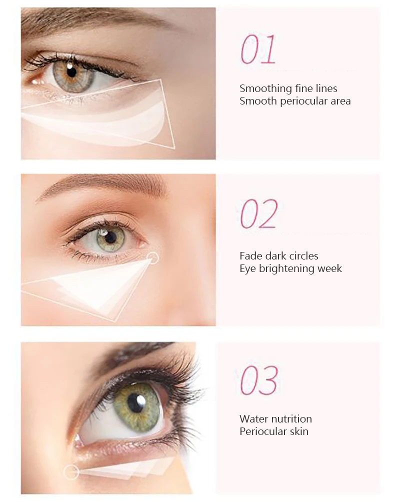 60 Pcs Green Tea / Rose Eye Mask Hyaluronic Acid Repair Eye Patches Natural Moisturizing Remove Dark Circles Eyes Care TSLM1