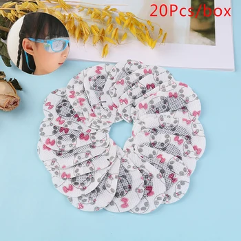

Practical 20Pcs Eye Shield Kids Non-woven Fabrics Glasses Amblyopia Orthoptic Mask Breathable Soft Eye Patch Refillable Bottle