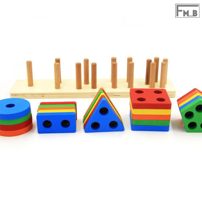  Geometric Intelligence Board Shape Paired Building Block Toys Teaching aids Children's Enlightenmen - 4000110034731