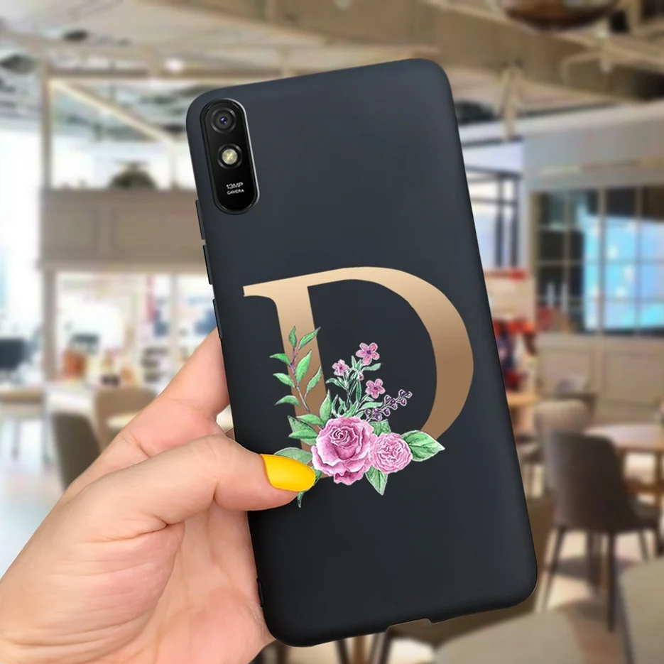 Cute Letters Silicone Soft TPU Phone Case - Durable Back Protector Shell