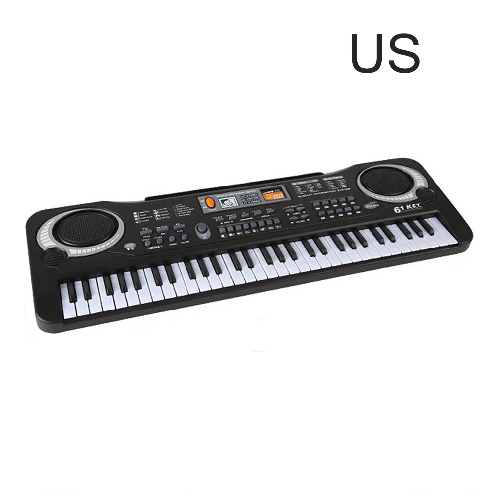 61 Keys Digital Music Electronic Keyboard Piano toy for Child 2 or 3 pin UK plug 