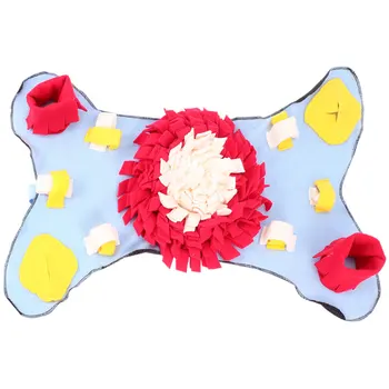 

1 Pc Pet Feed Training Mat Pet Sniff Smell Pad Food Feeding Cushion Educational Dog Cat Feeder