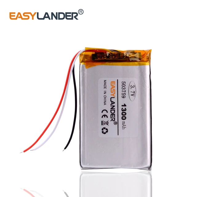 3 line 3.7V lithium polymer battery 103443 1800MAH for Game Machine MP3  Player GPS navigator Drift Stealth 2 action camera - AliExpress