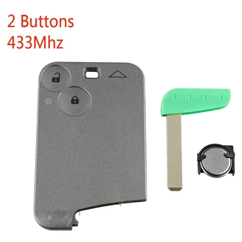 

Car Smart Remote Key 2 Buttons Fit For Renault Laguna Espace Pfc7947 Chip 43hz