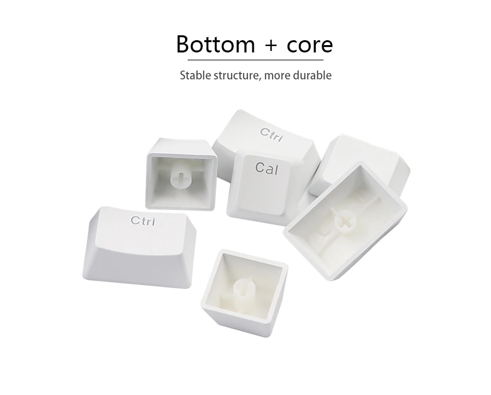 PBT Double Shot Backlit Keycaps, Teclado Mecânico,
