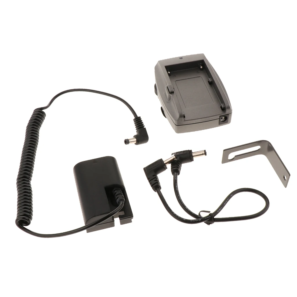 LP-E6 DR-E6 DC Coupler +  Adapter Plate for Canon EOS 5D2 5D3 6D 7D 70D 7D2 5DSR 80D Camera
