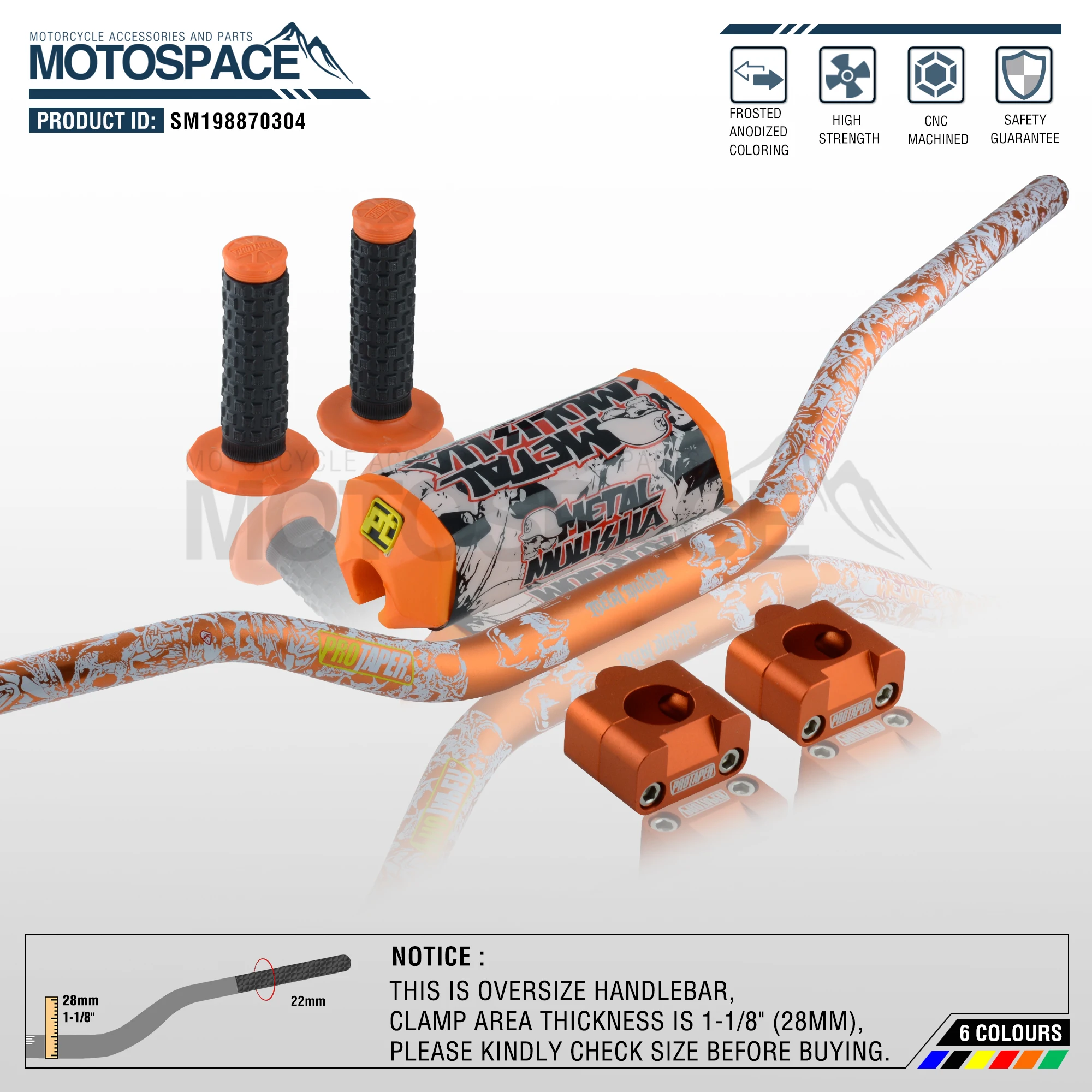 Руль для Pro Taper Pack Bar 1-1/" Mulisha ручка бар колодки Захваты Pit Pro Гонки Грязь велосипед ямы мотоцикл с адаптер cnc