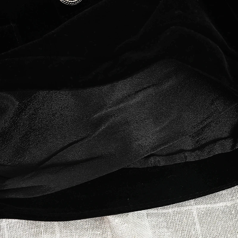 MUMUZI Women spring and autumn velvet shorts high waist all match buttons black short trousers loose 2xl bottom hot shorts 2023