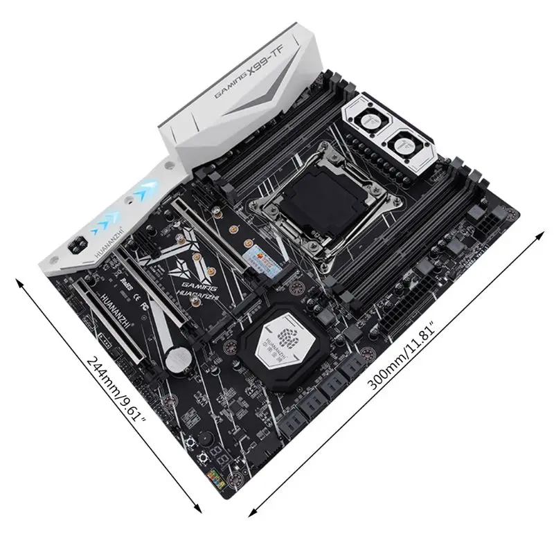 Материнская плата HUANANZHI X99 с двумя слотами M.2 NVME поддержка 4* DDR3+ 4* DDR4 LGA2011-3