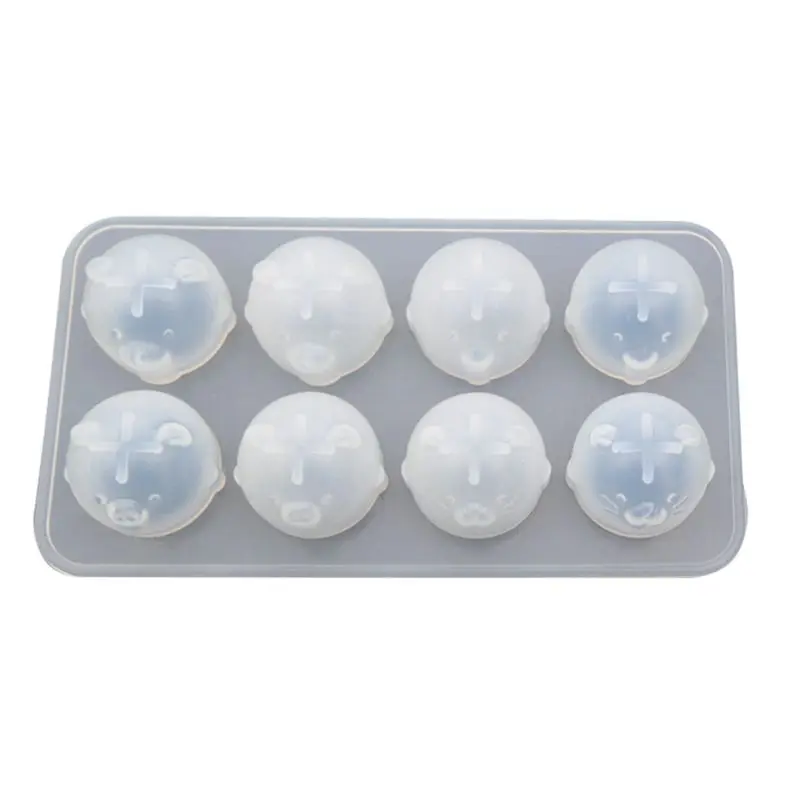 DIY Pendant Key Chain Crystal Epoxy Mould Cartoon Chicken Bear Shape Moulds Handmade High Mirror Silicone Mold | Украшения и