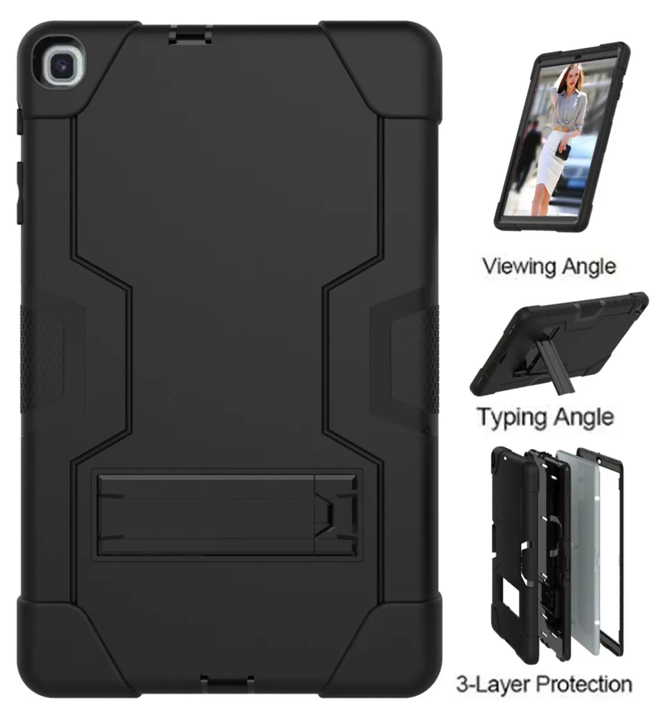 

Case For Samsung Galaxy Tab A 10.1 2019 T510 T515 SM-T510 Cover Funda Tablet Kids Skin Safe Shockproof Build in Kickstand Shell