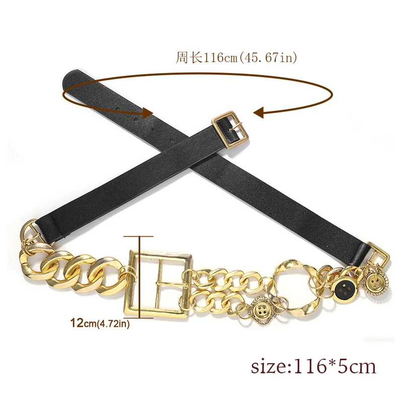 Модная цепь на талию ремень из Золотого Металла ремни для женщин люксовый бренд высокое качество пояс со стразами ceinture femme Рождественский подарок