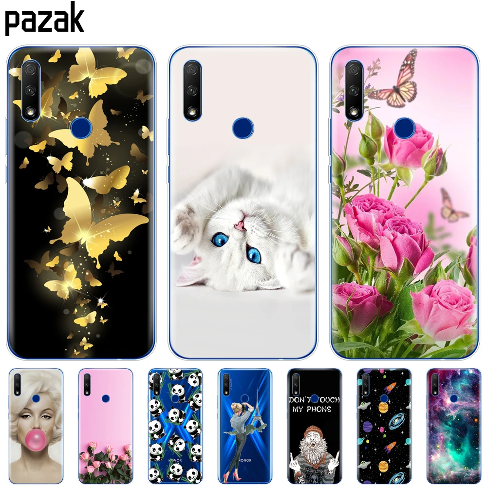 Силиконовый чехол для Honor 9X Global Premium мягкая задняя крышка из ТПУ телефона Huawei