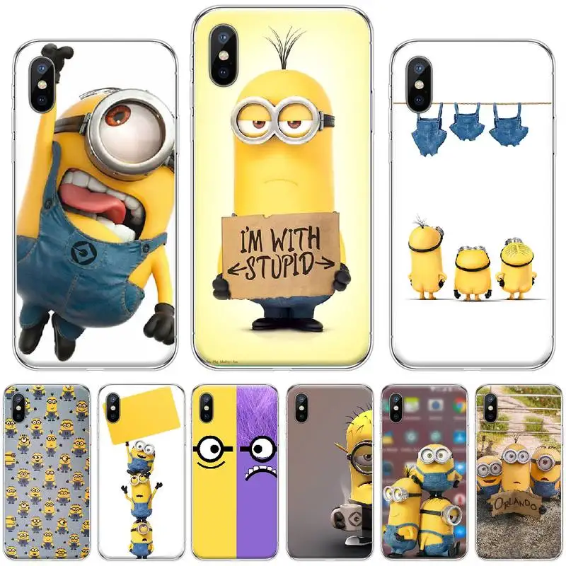 Isolator middag Torrent Despicable Me Dad Minions Cute Soft Silicone Black Phone Case For iphone 4  4s 5 5s 5c se 6 6s 7 8 plus x xs xr 11 pro max|Phone Case & Covers| -  AliExpress
