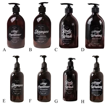 

Refillable Empty Bottle Divided Travel Bottle Shampoo Shower Gel Conditioner Container Press Bottle Tagged