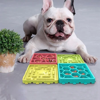 

Pet Licking Tray Puppy Feeder Cat Dog Feeding Food Bowl Wall Mounted Pets Slow Eating Bowls Slow Treater Dogs Lick Bowls