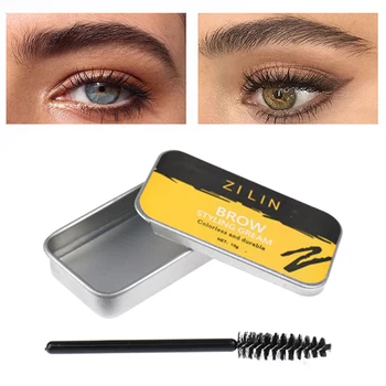 

1Set Lasting 3D Feathery Eyebrows Cream Brow Styling Soap+ Brush Tint Fixed Gel Set