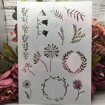 

29*21cm A4 Grass Garland DIY Layering Stencils Wall Painting Scrapbook Coloring Embossing Album Decorative Template