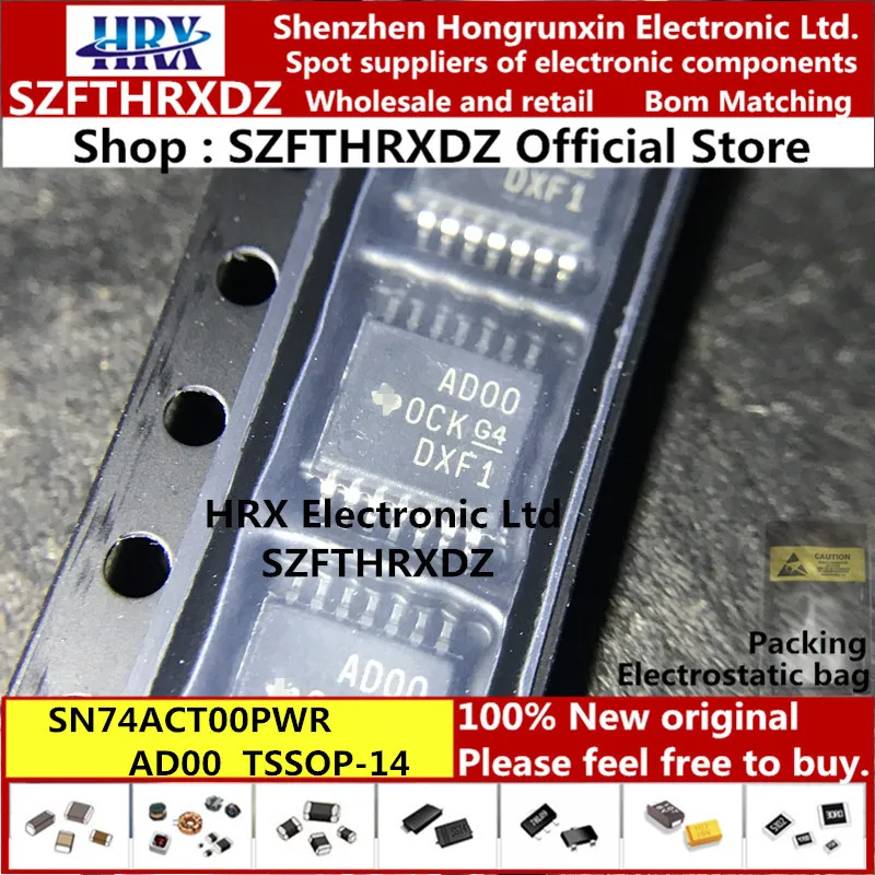 

100% new original SN74ACT00PWR AD00 TSSOP14 SN74ACT00PW TSSOP-14 SN74HC541N DIP-20 SN74HC541 DIP20 (10PCS-20PCS-50PCS)