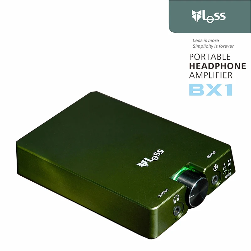 1 PCS Portable LESS BX1 full discrete single end Amplifiers output HI END headphone AMP Full earphones headphone amplifier