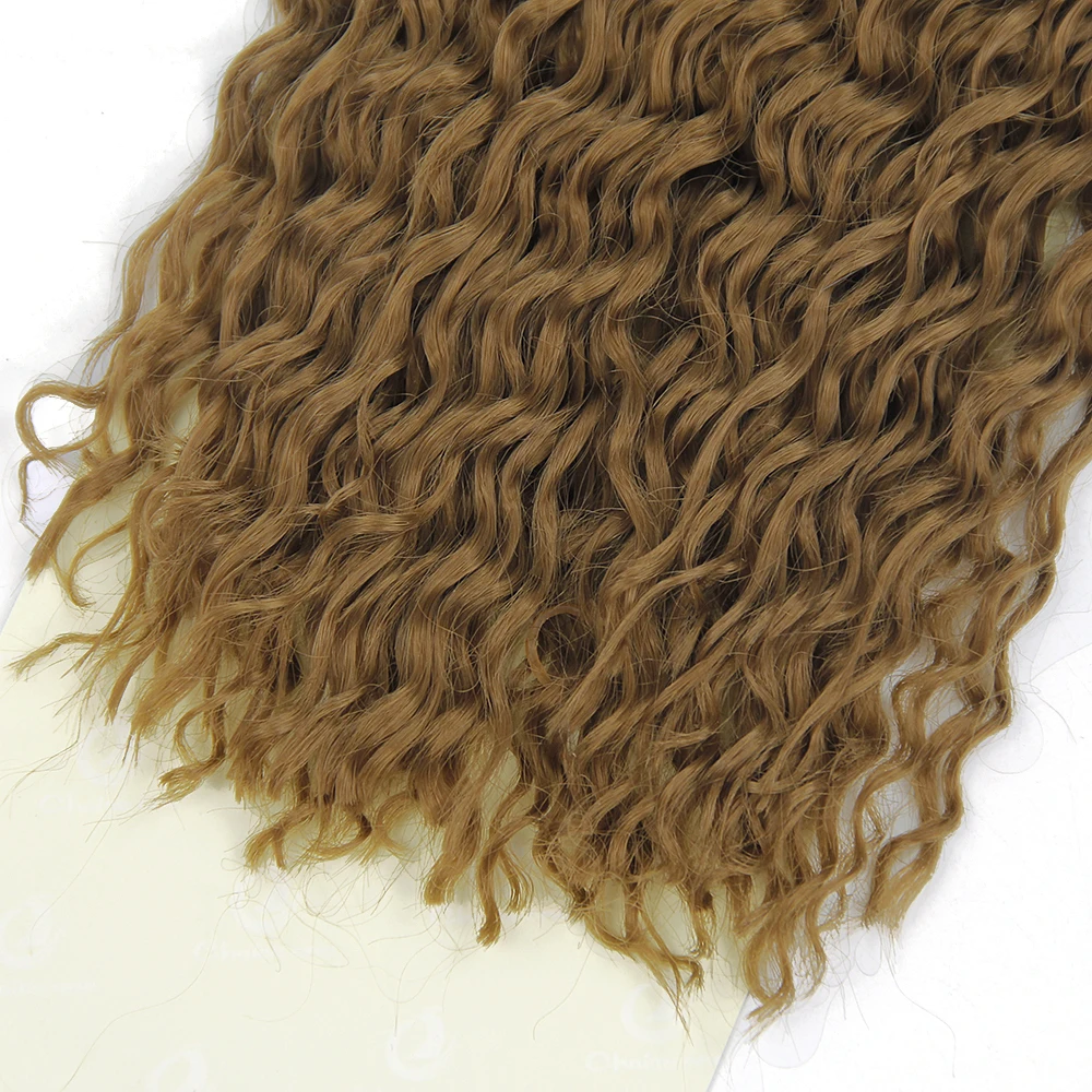 YXCHERISHAIR 18 дюймов вязанные крючком косы афро курчавые Твист Синтетические Омбре