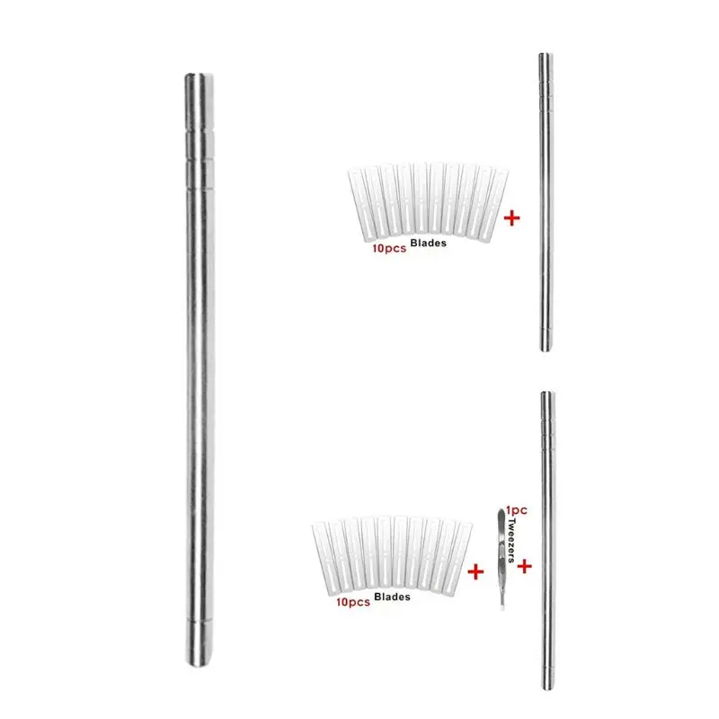 Hair Tattoo Trim Styling Engraving Pen Face Eyebrow Beard Shaping Scissors Razor