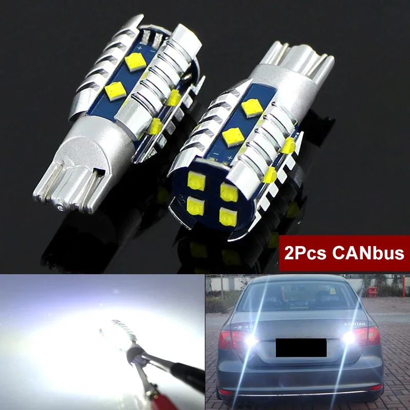 

2pcs LED Backup Light Blub Reverse Lamp W16W T15 921 Canbus No Error For VW Passat B7 B8 Touran 2010-2019 Golf mk6 mk7 6 7