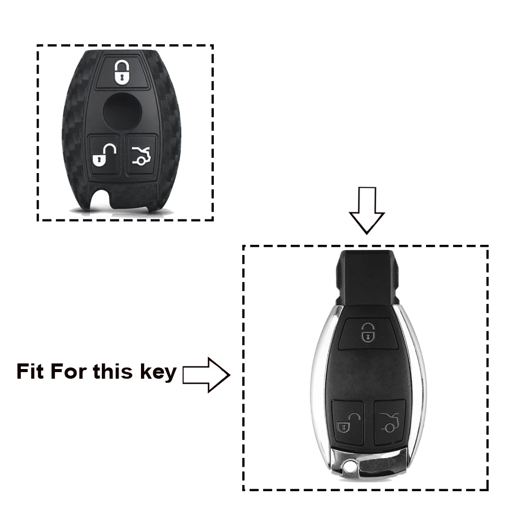 Mercedes Benz CLS CLA GL R SLK AMG A B C S Remote Key Fob Case Protective Cover Key Shell 2/3 Buttons key case cover,key case,car key shell,remote control case cover