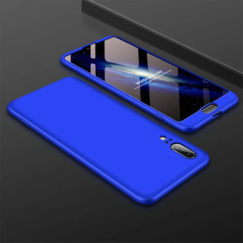 360 Полное покрытие для huawei P20 Lite чехол P9 P10 P30 Коврики 10 20 Lite рro 9 P Smart Nova 3 3i 4 Y6 Y7 Y9 Роскошный чехол - Цвет: Blue