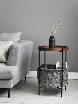 

Nordic modern minimalist creative sofa side living room mobile small corner small apartment small luxury small coffee table