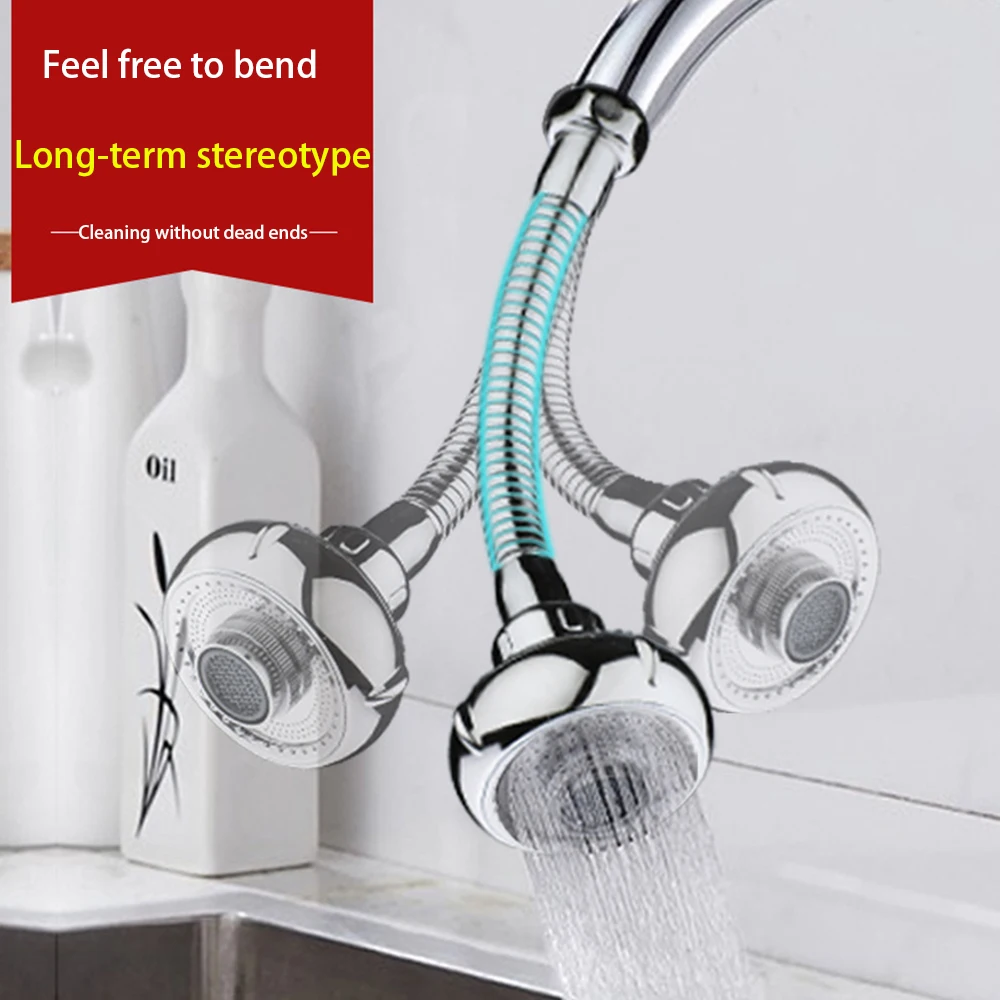 

Kitchen Nozzle for Mixer for Water Saving Tap Shower Filter Two Mode 360 Degree Flexible Faucet Nozzle for Kitchen Water Saving