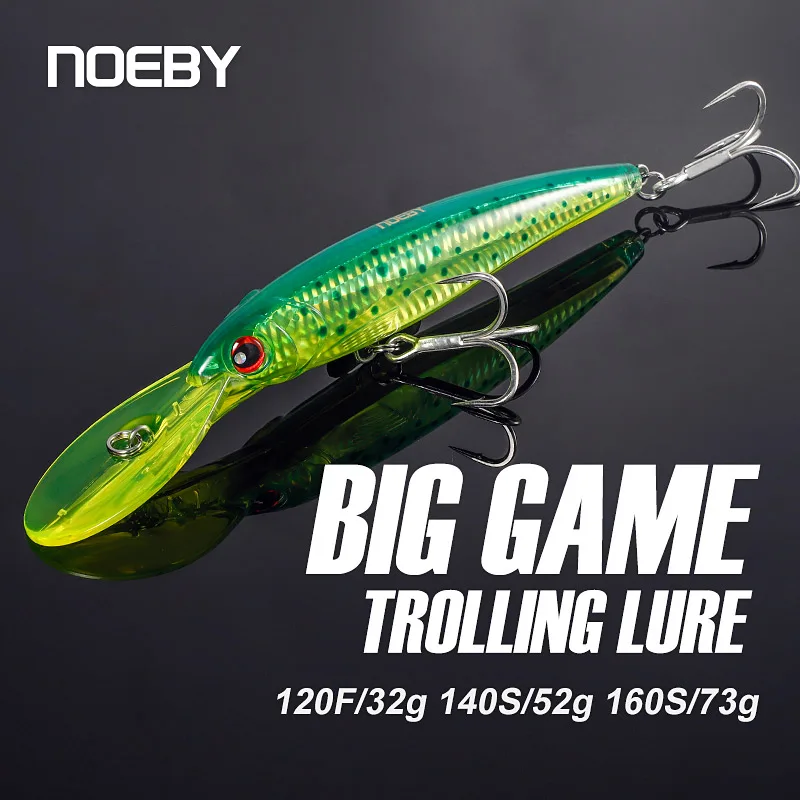 NOEBY Trolling Minnow Fishing Lures 120mm Floating 140mm 160mm Slow Sinking Wobblers Artificial Bait for Sea Bass Fishing Lure pencil sinking fishing lure weights 10 24g bass fishing trolling lure fishing tackle lures accessories saltwater lures fish bait