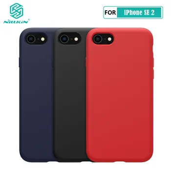 

for iPhone SE 2 Case NILLKIN Liquid Smooth Silicone Case For iPhone 8 7 SE 2020 Cover Luxury Protective Bags