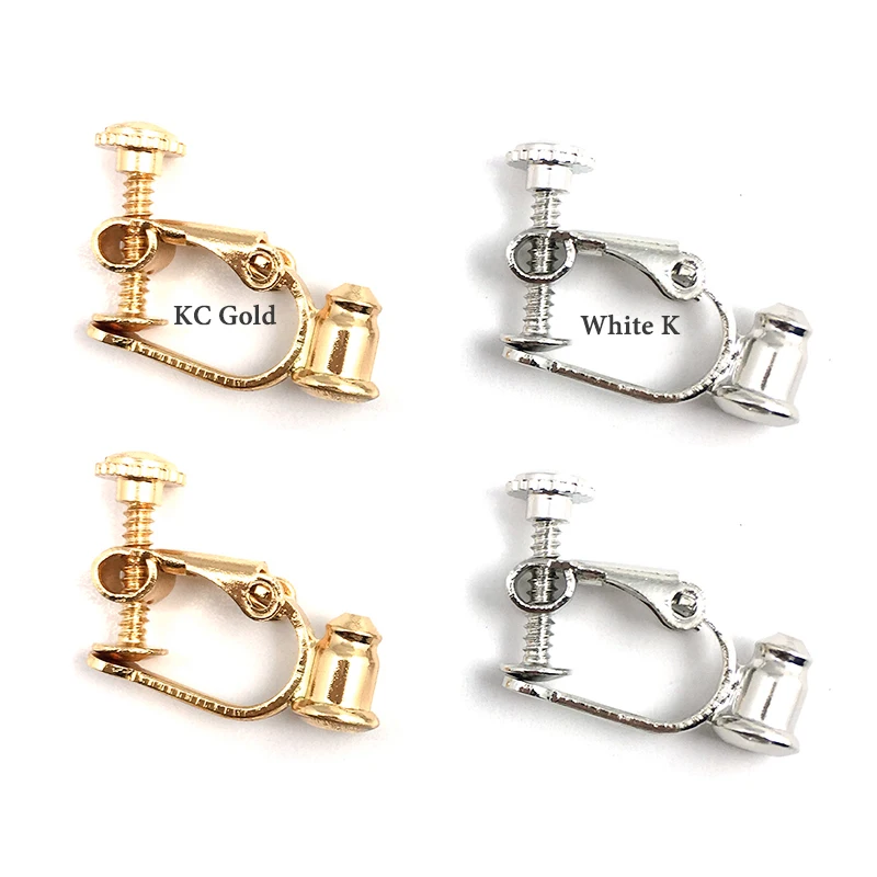 Wholesale Brass Screw Clip Earring Converter 