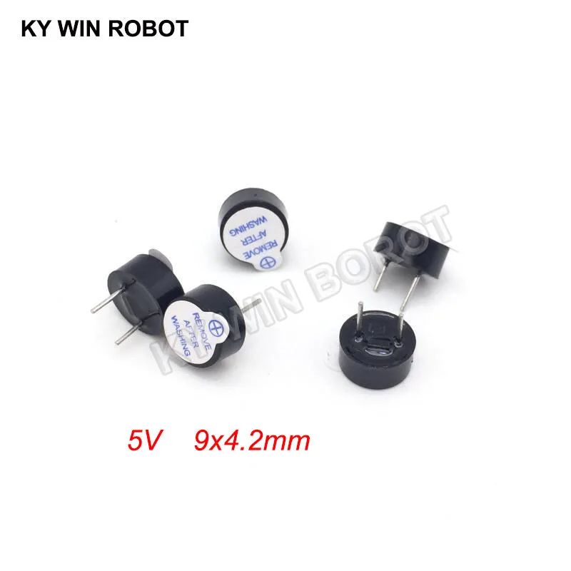 [ electronic diy kit ] New Ultra-thin 5V active buzzer Electromagnetic 9*4.2MM 0942 (SOT plastic tube length acoustic )(5 pieces