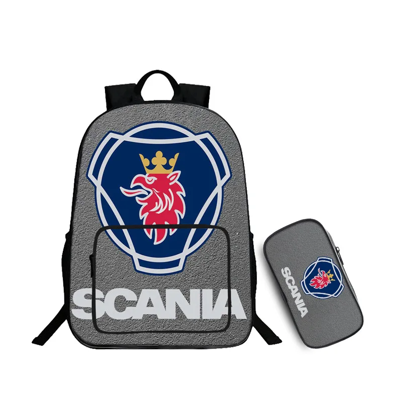 Школьный рюкзак Scania для студентов, школьные сумки с 3D принтом для подростков, мужские школьные рюкзаки большой емкости, модные рюкзаки Mochila