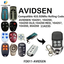 Пульт дистанционного управления для гаражной двери AVIDSEN ручной передатчик для открывания гаражной двери для управления гаражной дверью 433,92 МГц команда