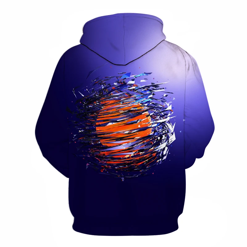 fashion tide brand youth hoodies color painting paint 3D digital printing pullover couple loose hooded baseball uniform 6XL