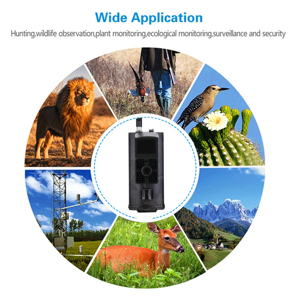 Охотничья камера дикой природы многофункциональная WCDMA/CDMA 16MP 1080p HD 3g MMS GPRS наблюдения животных ИК-камера для охоты IP65 Cam