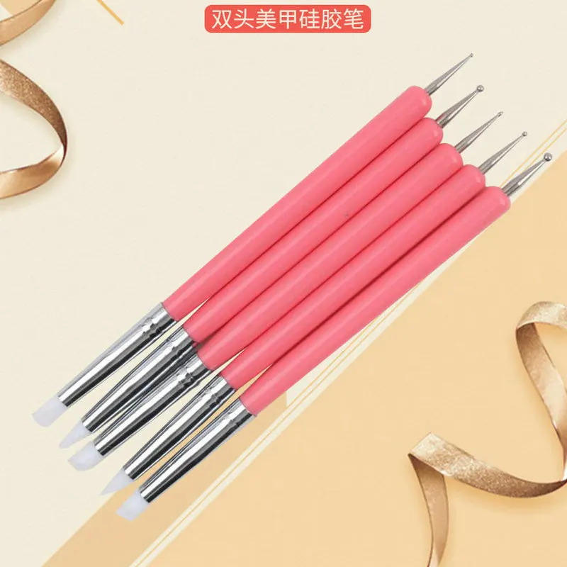 

Acrylic Double-head Silicone Pointing Pen Nail Pen Five Sets Nail Tools Modifier