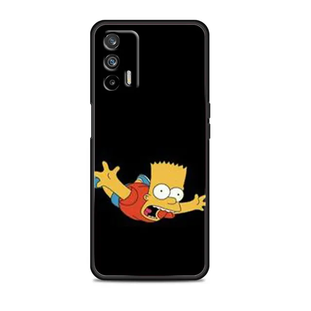 The Simpsons Happy Family For OPPO Realme GT Explorer Master Neo Flash Edition C21 C20 C15 C11 C3 Soft Black Phone Case Style 12