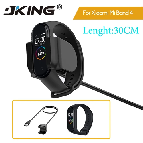 For Mi band 4 JKING для Xiaomi Mi Band 3 4 зарядный кабель умный Браслет зарядный провод для Xiaomi Mi band 2 usb зарядный Шнур адаптер провод - Цвет: For Mi band 4