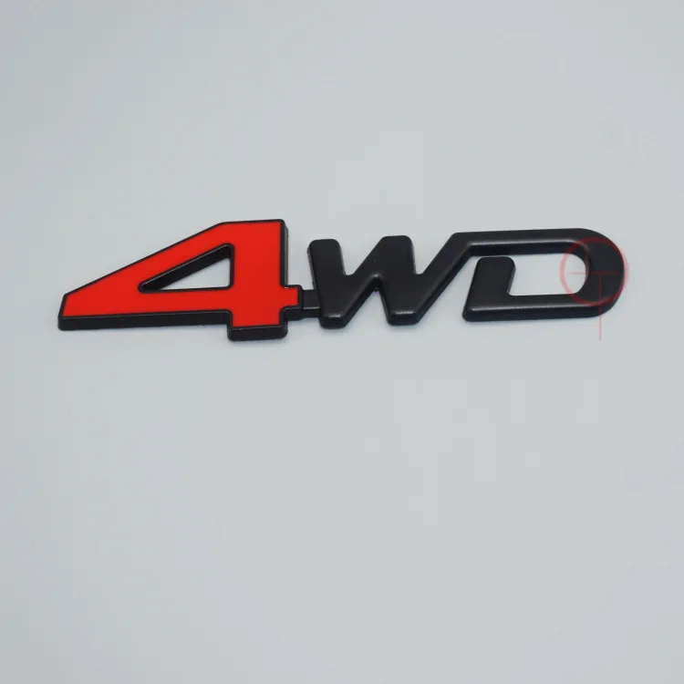 Автомобильный крутой металлический автомобильный стикер 4WD металлический логотип для автомобиля Наклейка s Эмиссионный стандарт модифицированный только четырехколесный привод автомобиля логотип
