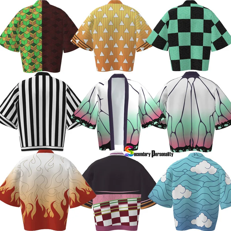 

Anime Anime Kimetsu No Yaiba Tanjiro Kamado Cosplay Cape Costume Men Kimono Plus Size Jackets Halloween Party Japan